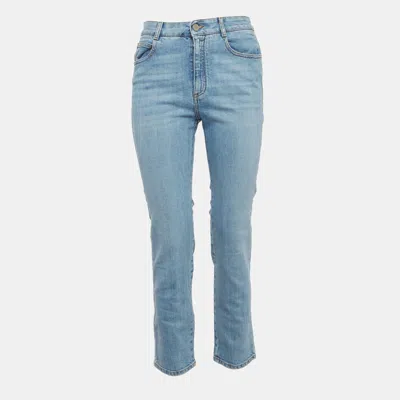Pre-owned Stella Mccartney Blue Denim Skinny Jeans S/waist 27"