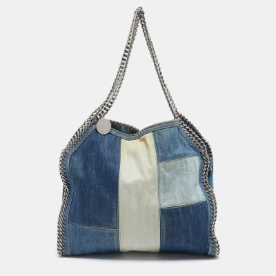 Pre-owned Stella Mccartney Blue Denim Small Falabella Tote