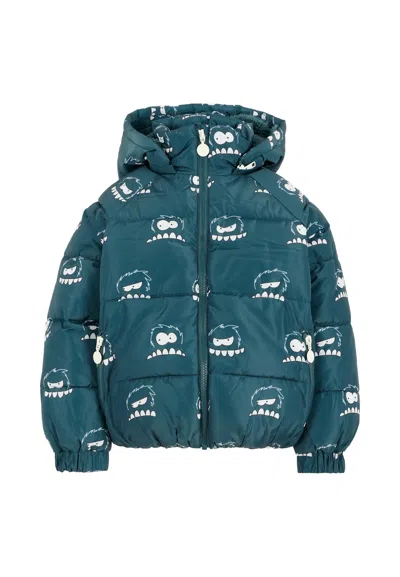 STELLA MCCARTNEY BLUE DOWN JACKET FOR BOY WITH YETI
