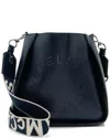 Stella Mccartney Blue Eco Alter Nappa Perforated Logo Mini Crossbody  (authentic Pre-loved)
