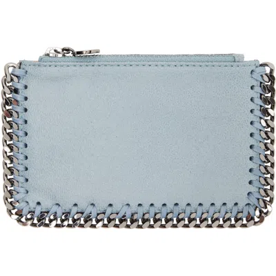 Stella Mccartney Blue Falabella Zip Wallet