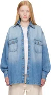Stella Mccartney Blue Iconic Denim Shirt