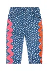 Stella Mccartney Blue Jeans For Baby Girl With Stars In Multi