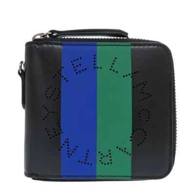 Pre-owned Stella Mccartney Blue Leather Suede Wallet (bi-fold) () In Multi