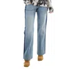 Stella Mccartney Blue Panelled Straight-leg Denim Jeans In Blue
