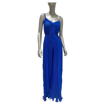 Pre-owned Stella Mccartney Blue Pleated Maxi Dress Sz.38
