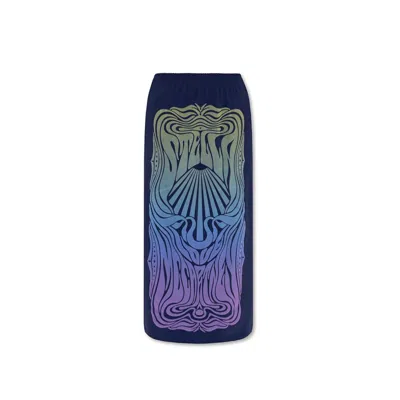 Stella Mccartney Blue Polyamide Long Women's Skirt