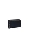 Stella Mccartney Blue Recycled Polyester Wallet In Blue