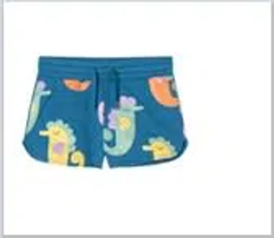 Stella Mccartney Kids' Blue Shorts For Girl With Seahorses