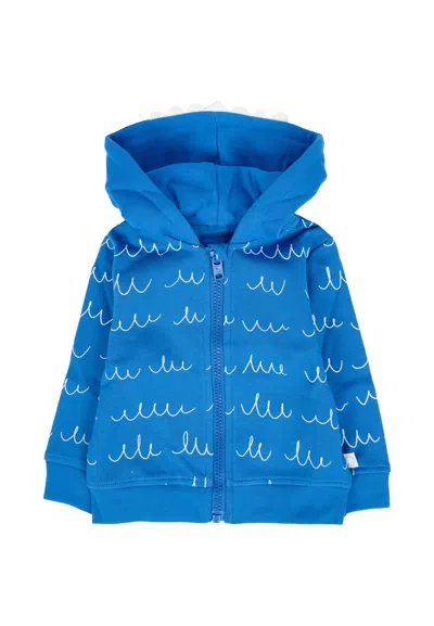 Stella Mccartney Blue Sweatshirt For Baby Boy With Monster