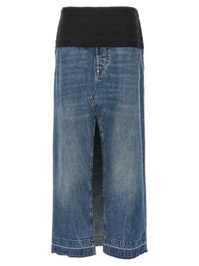 STELLA MCCARTNEY BLUE TUXEDO SKIRT