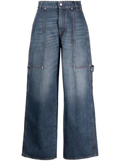 STELLA MCCARTNEY BLUE WIDE LEG DENIM JEANS