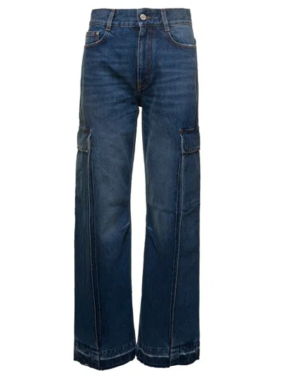 STELLA MCCARTNEY BLUE WIDE LEG JEANS