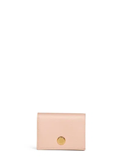 Stella Mccartney Blush Pink Logo Bi-fold Wallet