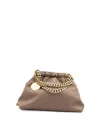 Stella Mccartney Falabella Mini Crossbody Drawstring Bags In Sand