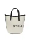 Stella Mccartney Logo Shopping Bag In Beige