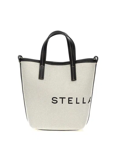 Stella Mccartney Logo Shopping Bag In Beige