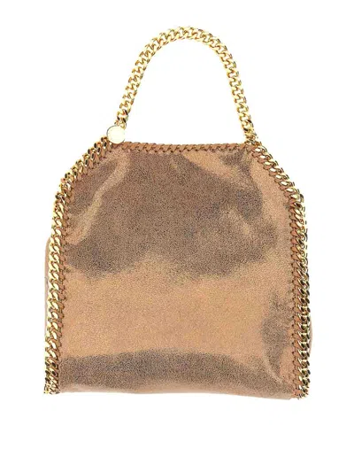 Stella Mccartney Falabella Mini Bag In Bronze