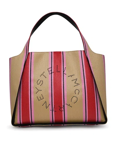 Stella Mccartney Bag In Multicolored Raffia In Multicolour