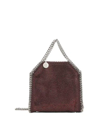 Stella Mccartney Falabella Tote Bag With Rhinestones In Red