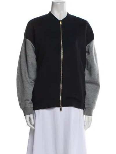 Pre-owned Stella Mccartney Bomber Jacket In Black