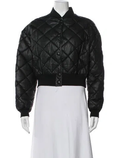 Pre-owned Stella Mccartney Bomber Jacket In Black