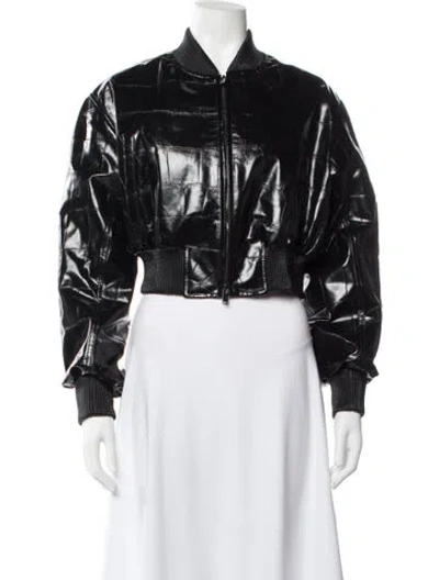 Pre-owned Stella Mccartney Bomber Jacket In Black