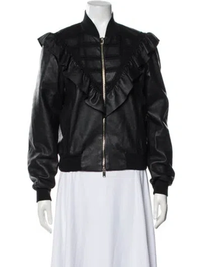 Pre-owned Stella Mccartney Bomber Jacket In Black
