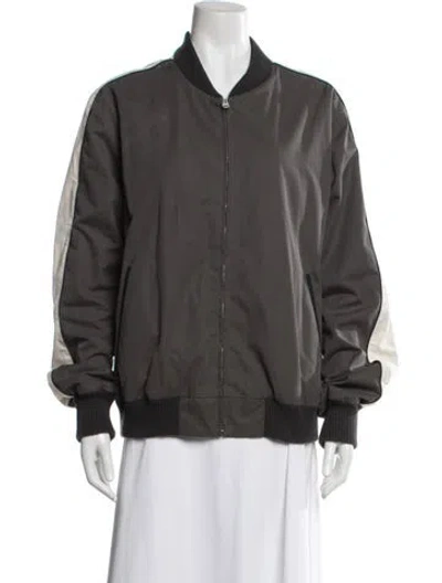 Pre-owned Stella Mccartney Bomber Jacket In Gray