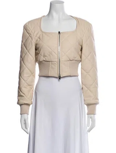 Pre-owned Stella Mccartney Bomber Jacket In Neutral