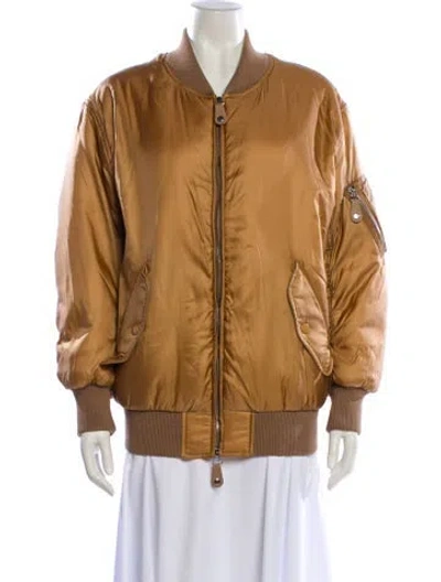 Pre-owned Stella Mccartney Bomber Jacket In Neutral