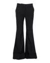 Stella Mccartney Boot-cut Trousers In Black Wool In Black