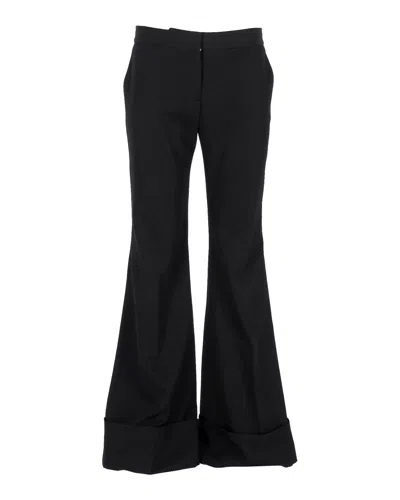 Stella Mccartney Boot-cut Trousers In Black Wool
