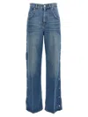 Stella Mccartney Popper-studded Bootcut Denim Jeans