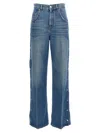 Stella Mccartney Popper-studded Bootcut Denim Jeans In Blue