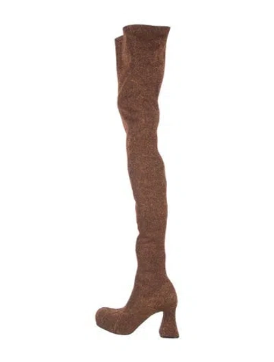 Pre-owned Stella Mccartney Boots In Metallic/orange