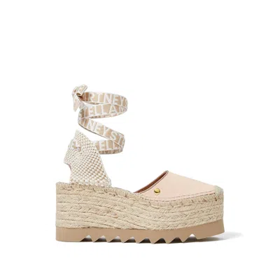 Stella Mccartney Wedge Sandals In Brown