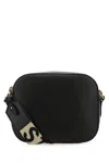 Stella Mccartney Black Alter Mat Mini Stella Logo Crossbody Bag In 1000
