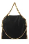 Stella Mccartney Falabella Mini Black Handbag With Handle And Chain Shoulder Strap In Eco Leather Woman In Black
