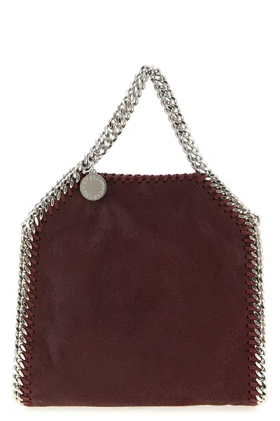 Stella Mccartney Borsa A Mano 'tiny Falabella' In Burgundy