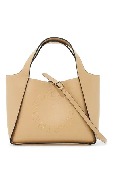 Stella Mccartney Borsa A Tracolla Stella Logo In Neutral