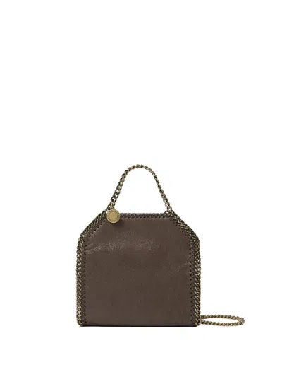 Stella Mccartney Borsa Tote Micro Falabella In Brown