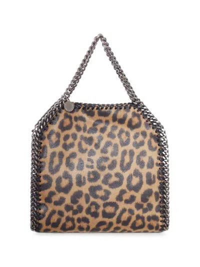 Stella Mccartney Borsa Tote Mini Falabella Motivo Leopardo In Animal Print