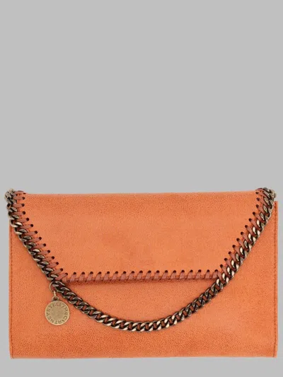Stella Mccartney Falabella Mini Clutch Bag In Brown