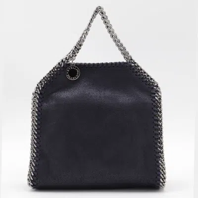 STELLA MCCARTNEY STELLA MCCARTNEY DARK BLUE FAUX LEATHER TINY TOTES
