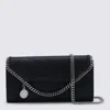 Stella Mccartney Chain Strap Envelope Flap Shoulder Bag In Black