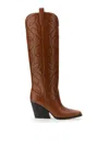 Stella Mccartney Cowboy Cloudy Tall Western Boots In Light Brown