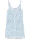 STELLA MCCARTNEY BOUCLÉ DENIM MINI DRESS