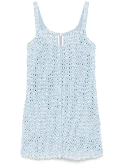 STELLA MCCARTNEY BOUCLÉ DENIM MINI DRESS