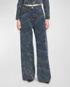 Stella Mccartney Jeans In 4224 Blue Boucl